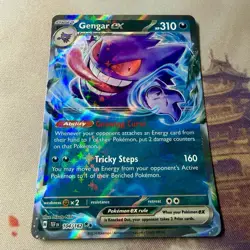 Gengar ex 104/162 Temporal Forces Ultra Rare Holo Pokemon Card NM - Image 4