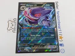 2024 Gengar EX Double Rare 104/162 SV Temporal Forces Pokemon card NM/LP - Image 2