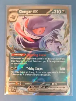 Gengar EX 104/162 Full Art NM/M Temporal Forces Pokemon Card - Image 1