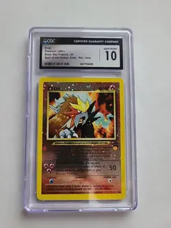 Pokemon (2001) Entei Black Star Promo #34 Reverse Holo CGC 10 - Image 1