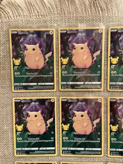 12 Pikachu 5/25 NM / M Full Art Holo Pokemon Celebrations 25th Anniversary TCG - Image 3