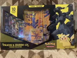 Pokemon Pikachu & Zekrom-GX Premium Collection Box 10 Booster Packs - Image 1
