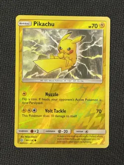 Pokemon Pikachu TCG Reverse Holo English 66/236 Sm-Cosmic Eclipse NM 2019 - Image 1