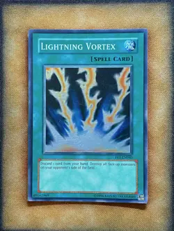 Yugioh Lightning Vortex FET-EN040 Super Rare LP - Image 1