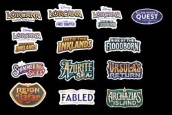 Disney Lorcana Trading Card Game Binder Stickers - Image 1