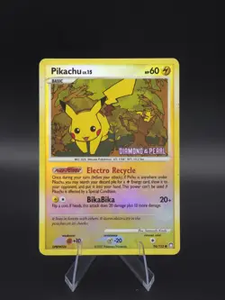 Pikachu 94/123 - Mysterious Treasures Reverse Holo STAMPED BK Promo 2007 Pokemon - Image 1
