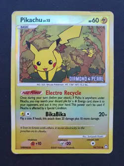 Pikachu 94/123 - Reverse Holo - Mysterious Treasures *HP* Heavy Play TCG POKEMON - Image 1