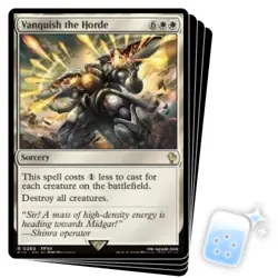 VANQUISH THE HORDE X4 Final Fantasy Commander Magic MTG MINT CARD - Image 1