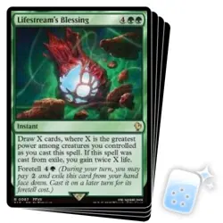 LIFESTREAM'S BLESSING X4 Final Fantasy Commander Magic MTG MINT CARD - Image 1