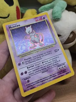 Mewtwo Holo Rare 10/102 Base Set Unlimited Vintage 1999 WOTC Pokemon TCG - Image 3