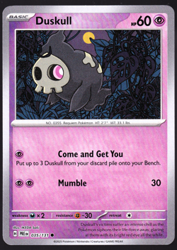 Duskull 035/131 Masterball Master Ball Holo Prismatic Evolutions Pokemon Card NM - Image 1