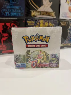 Pokemon TCG Scarlet and Violet Base Set Booster Box 36 Packs - SMALL TEAR - Image 1