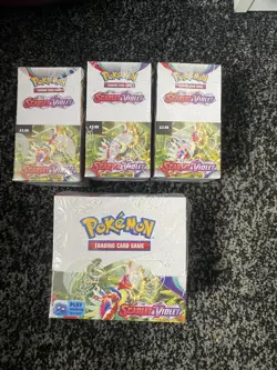 Pokemon TCG, Scarlet and Violet Base Set Booster Box 36 Packs + 3 Half Boosters - Image 1
