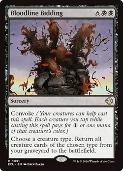 FOIL BLOODLINE BIDDING x1 mtg NM Lorwyn Eclipsed 1 Rare - Image 1