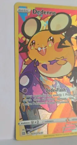 Pokemon TCG Dedenne Brilliant Stars Full Art Trainer Gallery Card TG07/TG30 SWSH - Image 4