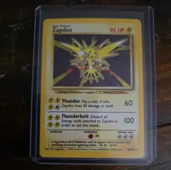 Zapdos - 16/102 - Pokemon Base Set Unlimited Holo Rare Card WOTC LP NM - Image 1