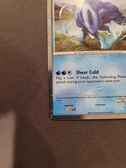 Suicune HGSS21 Holo Black Star Promo Pokemon Card - Image 2