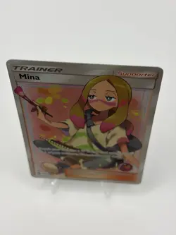 Pokemon Mina Trainer Lost Thunder Full Art Rare Card 211/214 NM - Image 3