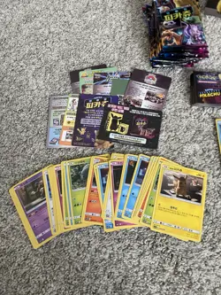 Pokemon TCG Detective Pikachu 100+ Pc Lot 56 Cards Pin Oversized card Box Foils+ - Image 2