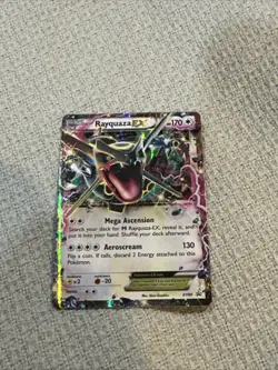 Pokemon TCG Rayquaza EX XY69 Black Star Promo Holo Card 2015 LP Condition - Image 1
