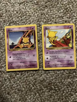 Pokemon TCG Abra Cards Team Rocket AND Base Set 2 Cards Near Mint LP Rare - Image 1