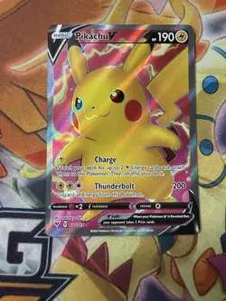 Pikachu V 170/185 Vivid Voltage- NM Ultra Rare Full Art Pokemon Card - Image 1