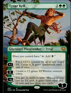 (Borderless Showcase) x1 - Tyvar Kell (KHM) Kaldheim MTG New NM... - Image 1