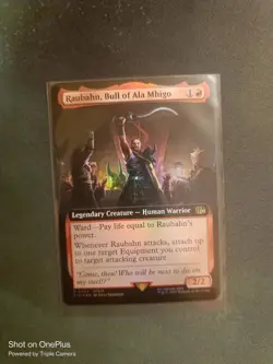 Raubahn, Bull of Ala Mhigo (Borderless Foil) Rare MTG Final Fantasy - Image 1