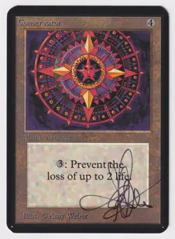 Signed Conservator NM Alpha Limited Artist Amy Weber 1993 WOTC MTG Magic Vintage - Image 1