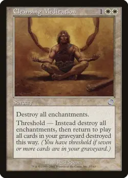 MtG Cleansing Meditation 3/143 Torment Regular Uncommon - Image 1