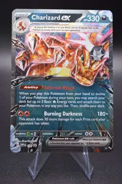 Pokemon TCG Dark Tera Charizard ex 196 Sv: Scarlet & Violet Promo Cards Holo NM - Image 1