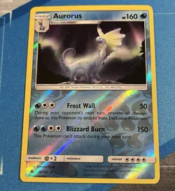 NM Aurorus 28/131 Reverse Holo Pokemon SM Forbidden Light Near Mint Ships Quick - Image 1