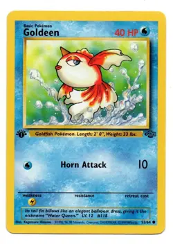 Pokemon Goldeen 53/64 Jungle Set 1st Edition 1999 Vintage ~ LP/ Free Shipping - Image 1
