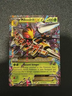 Mega M Beedrill EX XY158 Black Star Promo Holo Ultra Rare Pokemon TCG 2016 - Image 1