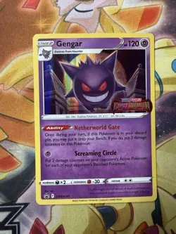 Pokemon Gengar SWSH241 Black Star Promo Lost Origin Prerelease STAMP NM - Image 1