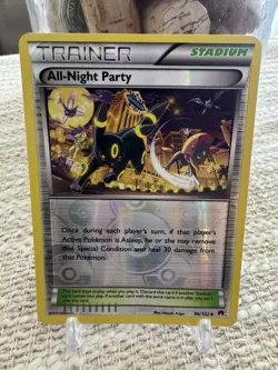 Pokemon TCG All-Night Party 96/122 Reverse Holo XY Breakpoint Umbreon LP - Image 1