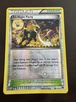 Pokemon TCG All-Night Party 96/122 Reverse Holo XY Breakpoint Umbreon LP - Image 3