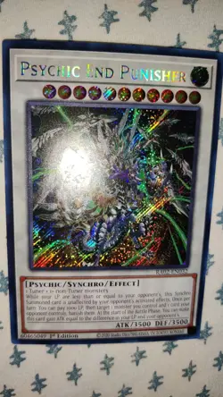 Yu-Gi-Oh! TCG Psychic End Punisher 1st Edition Secret Rare Holo RA02-EN032 - Image 2