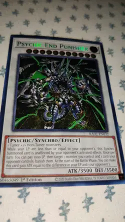 Yu-Gi-Oh! TCG Psychic End Punisher 1st Edition Secret Rare Holo RA02-EN032 - Image 3