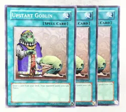3x Upstart Goblin DLG1-EN057 Dark Legends Unlimited LP Playset - Image 1