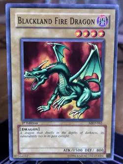 Yugioh! Blackland Fire Dragon - MRD-062 - Common - 1st Edition NM - Image 1