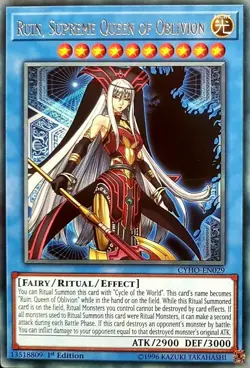 Ruin, Supreme Queen of Oblivion - CYHO-EN029 - Rare - 1st Edition Yugioh - Image 1