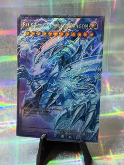 Yu-Gi-Oh! TCG Blue Eyes Ultimate Dragon Custom Platinum Secret Rare - Image 1