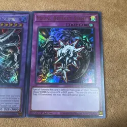🔥 YuGiOh Egyptian God Slime + Metal Reflect Slime RA01-EN029 Secret + Ultra NM - Image 4