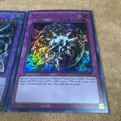 🔥 YuGiOh Egyptian God Slime + Metal Reflect Slime RA01-EN029 Secret + Ultra NM - Image 5
