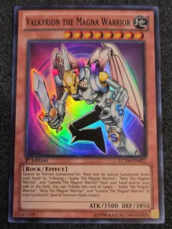 Valkyrion The Magna Warrior LCYW-EN021 1st Edition Super Rare VLP - Image 1