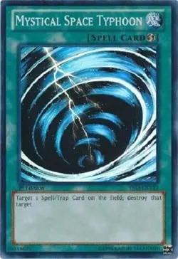 *** MYSTICAL SPACE TYPHOON *** SUPER RARE 1ST EDITION YS13-ENV12 MINT/NM YUGIOH! - Image 1