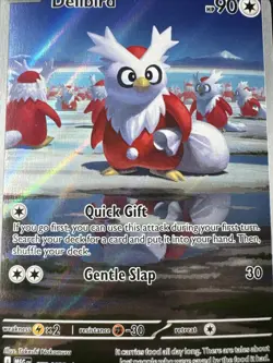 Pokemon TCG Mega Evolution Delibird 152/132 Illustration Rare Miscut Error - Image 4