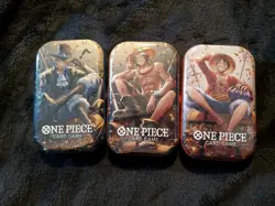 One Piece TCG - TIN PACK SET VOL 2 (3 Tins) Art Set English 2 Packs OP13 + Promo - Image 1