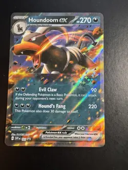 Pokemon TCG Houndoom EX SVP 103 Scarlet Violet Black Star Promo Mint - Image 1